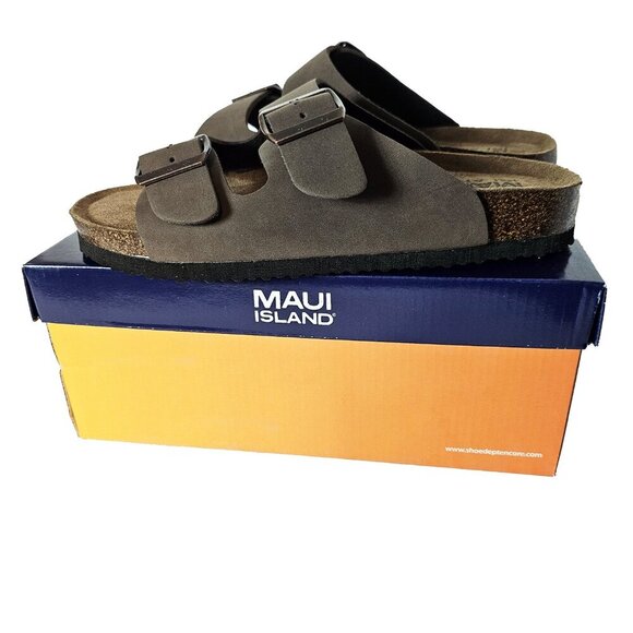 COPY - Maui Island Eddie Brown Men's Slip On Sandal - Picture 1 of 4